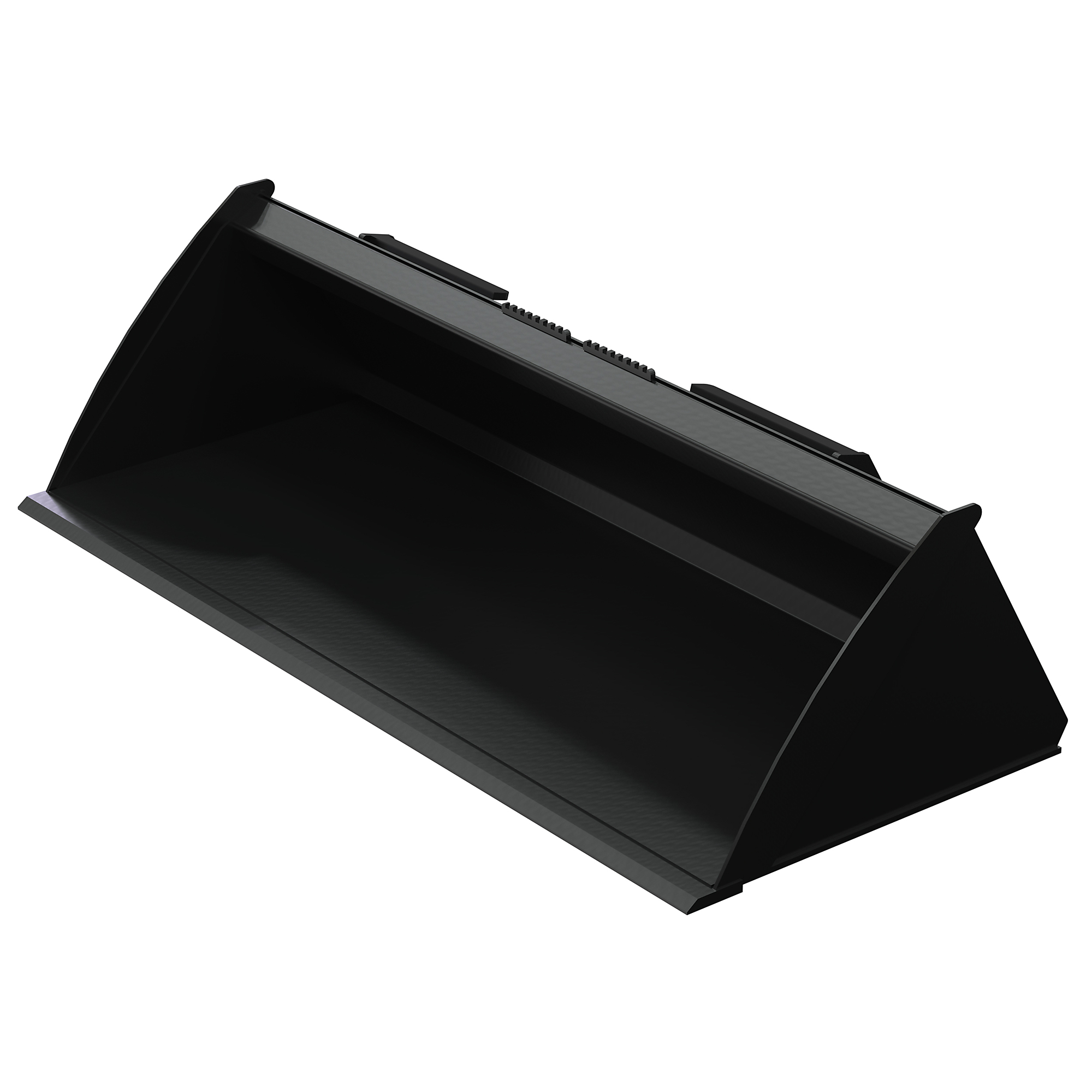 Vestil Low-Profile Skid Steer Bucket - 31.94in.L x 66in.W x 18.13in.H, Powder-Coated Steel, 15 Cu. Ft. Capacity, Model# EA-SKSB-66-LP